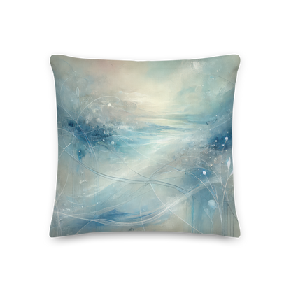 Abstract Art Pillow: Ethereal Calm