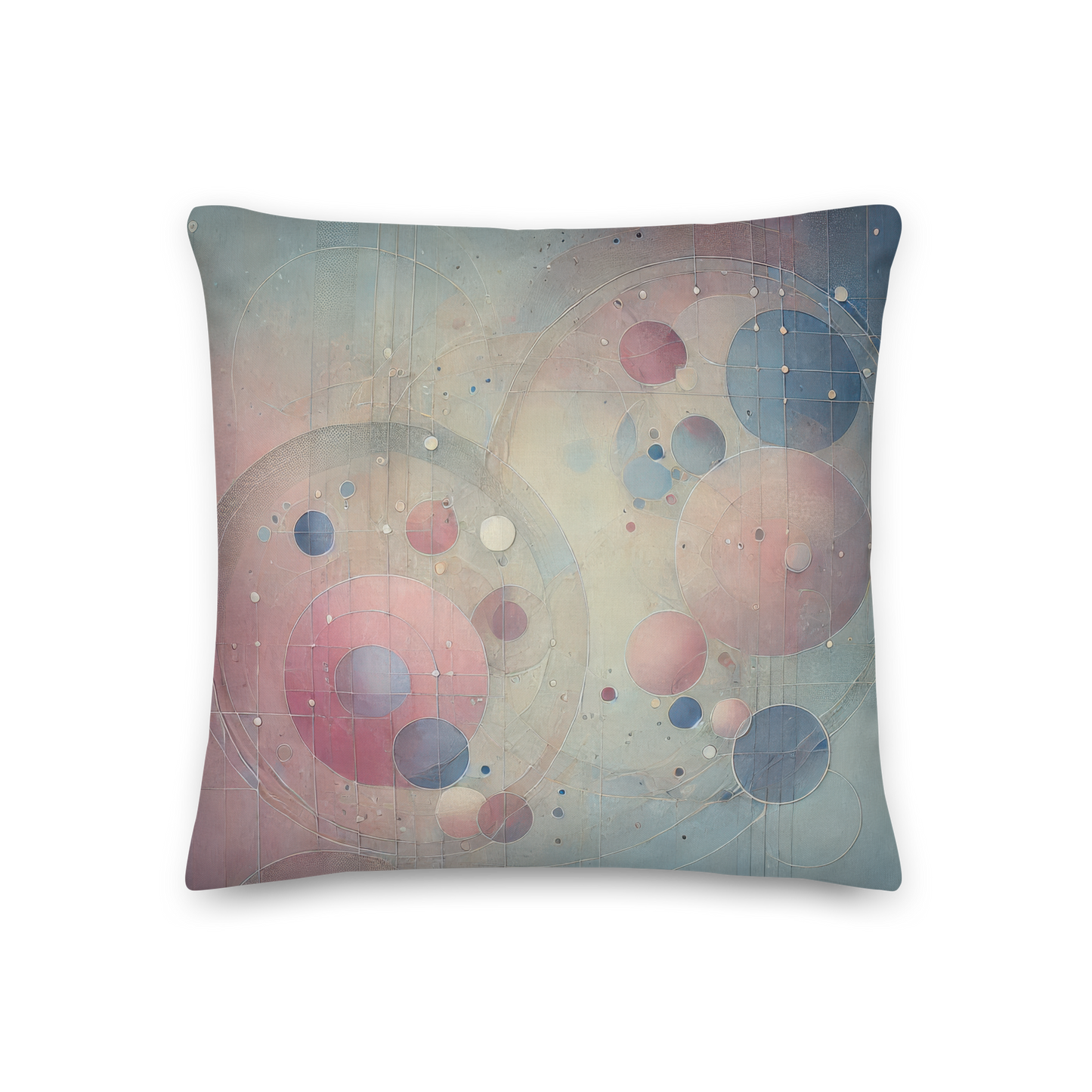 Abstract Art Pillow: Serene Echoes