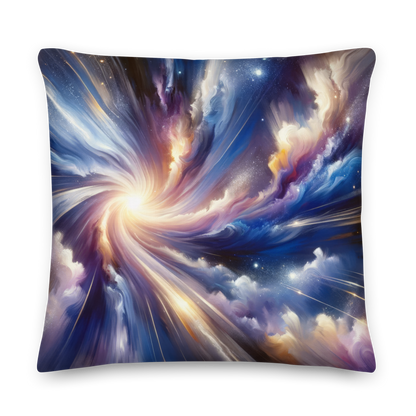 Abstract Art Pillow: Eternal Perspectives