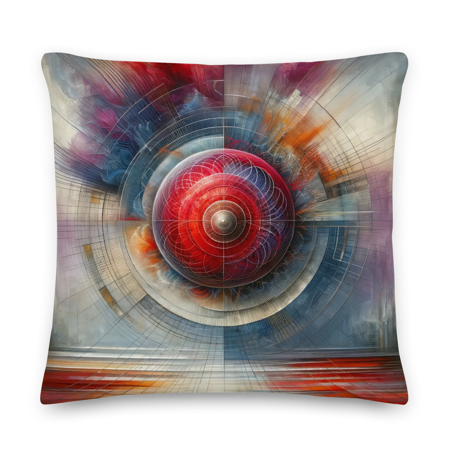 Abstract Art Pillow: Resolute Revelation