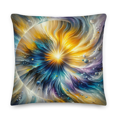 Abstract Art Pillow: Evolving Enlightenment