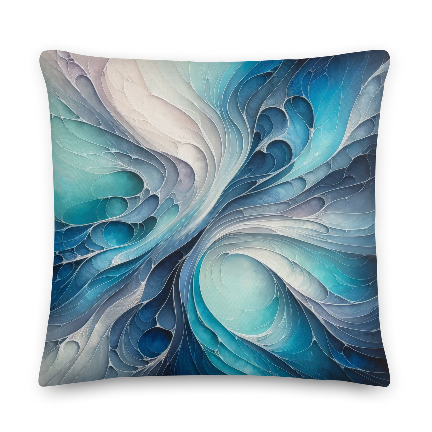 Abstract Art Pillow: Adaptive Currents