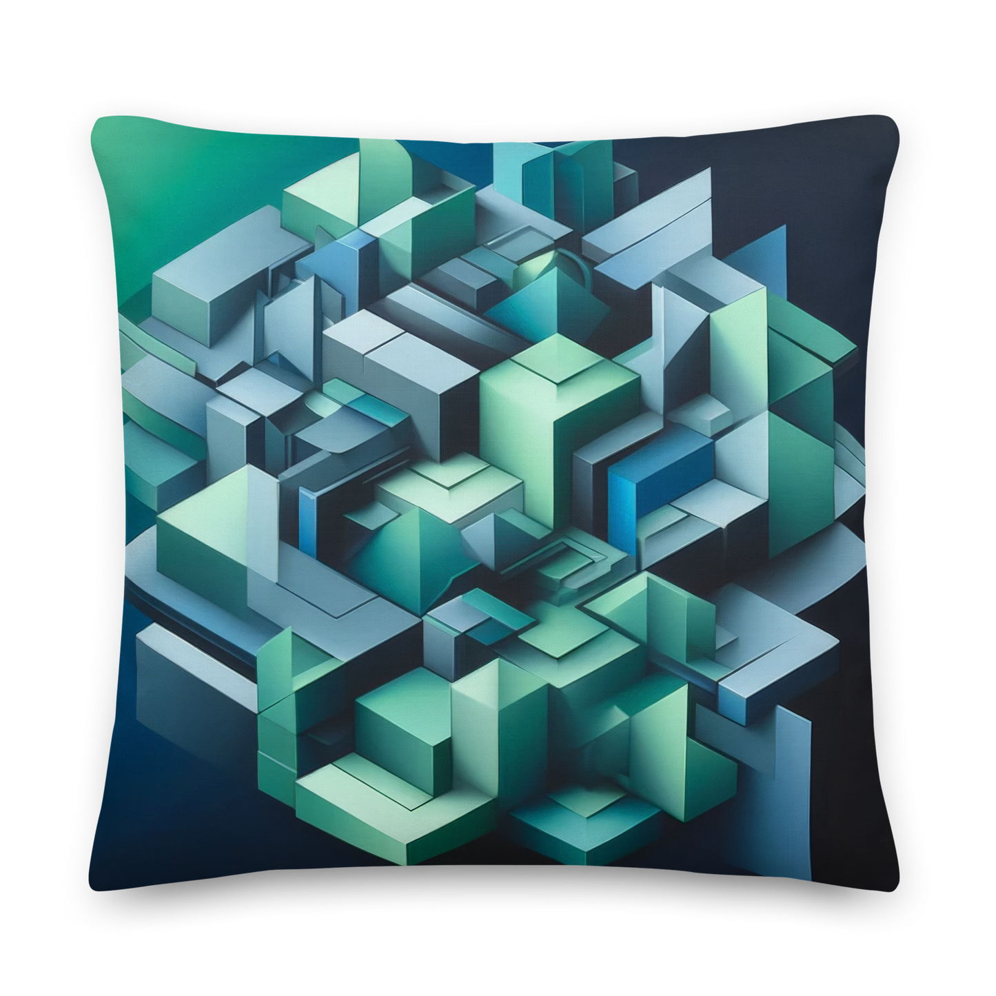 Abstract Art Pillow: Strategic Depth