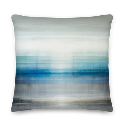 Abstract Art Pillow: Composed Clarity