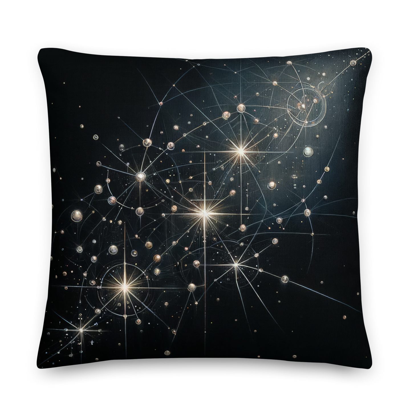 Abstract Art Pillow: Strategic Constellations