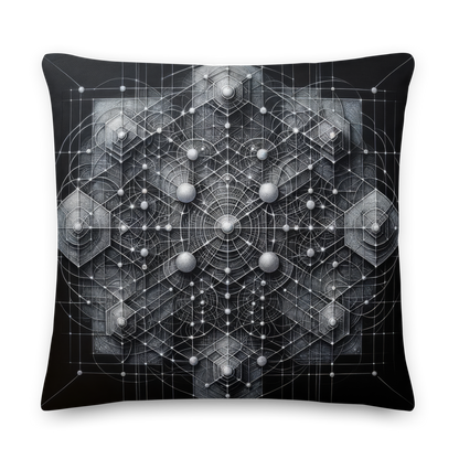 Abstract Art Pillow: Precision's Web