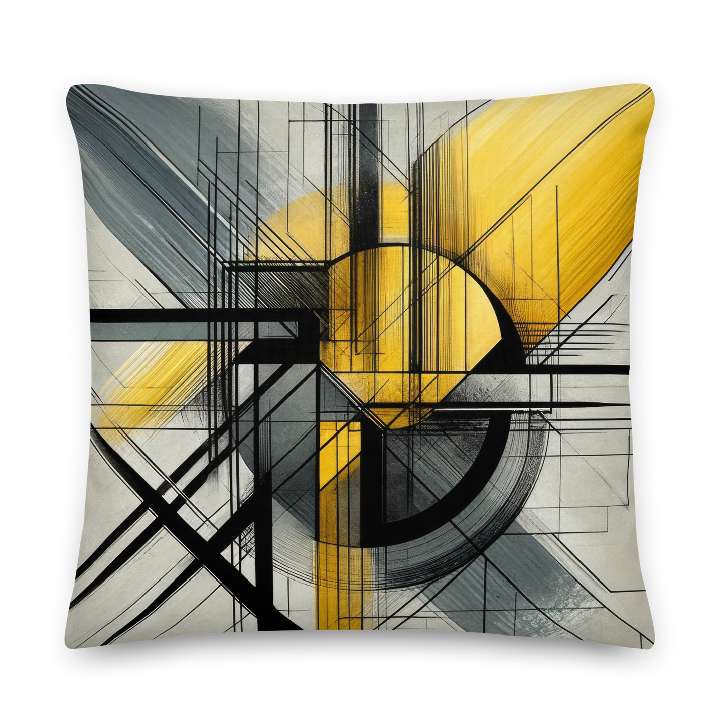 Abstract Art Pillow: Dynamic Synergy