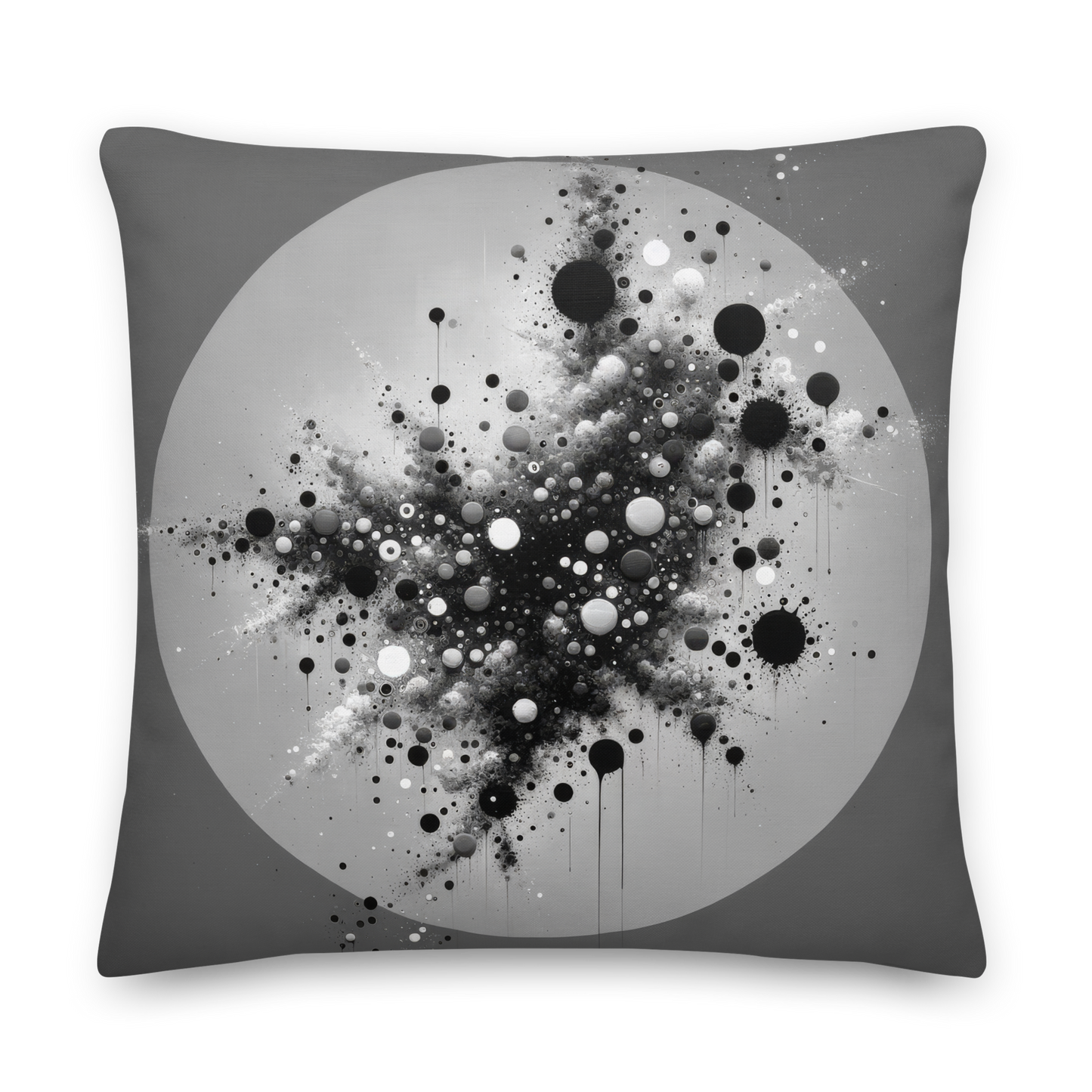 Abstract Art Pillow: Calculated Chaos