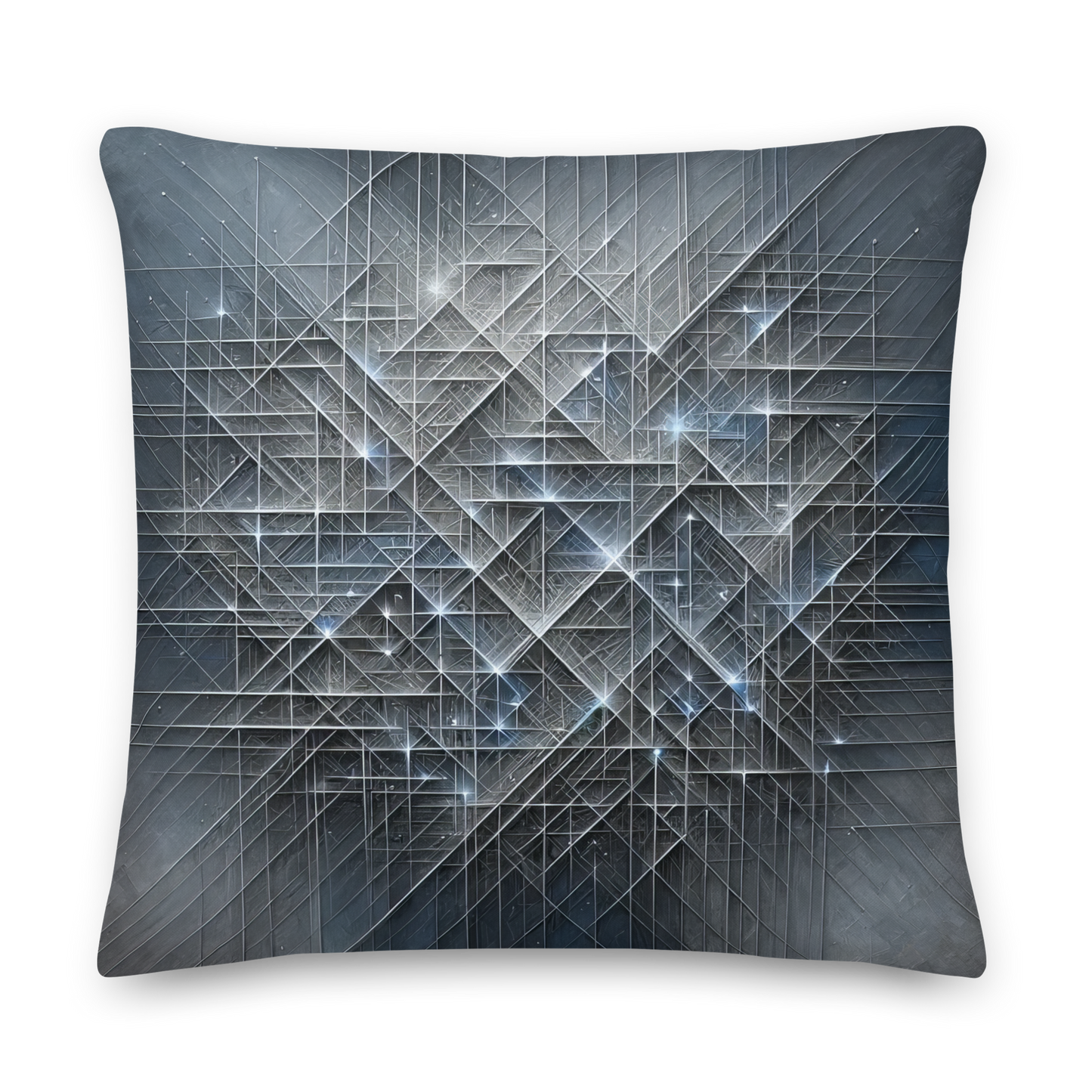 Abstract Art Pillow: Strategic Weave