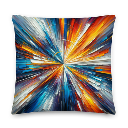 Abstract Art Pillow: Engaged Pulse