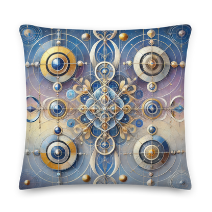 Abstract Art Pillow: Reflective Symmetry