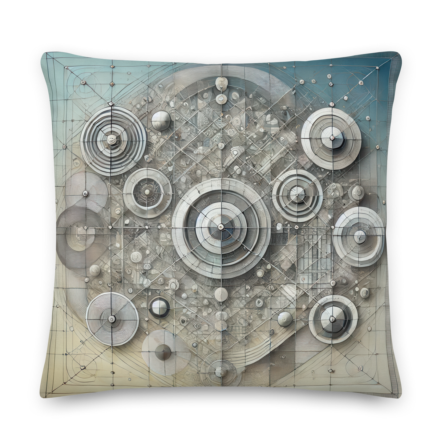 Abstract Art Pillow: Harmonious Precision