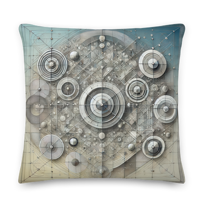 Abstract Art Pillow: Harmonious Precision