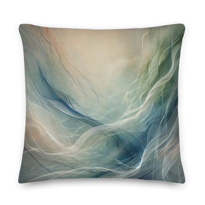 Abstract Art Pillow: Ethereal Harmony