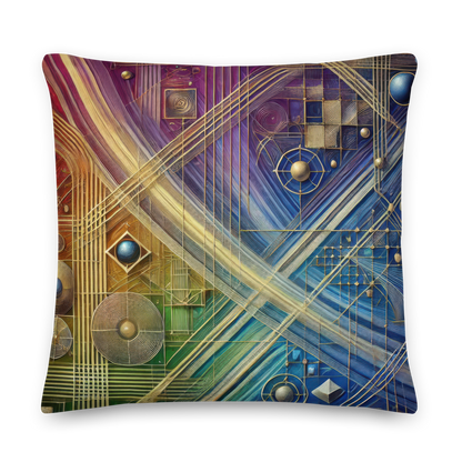 Abstract Art Pillow: Purposeful Interlace