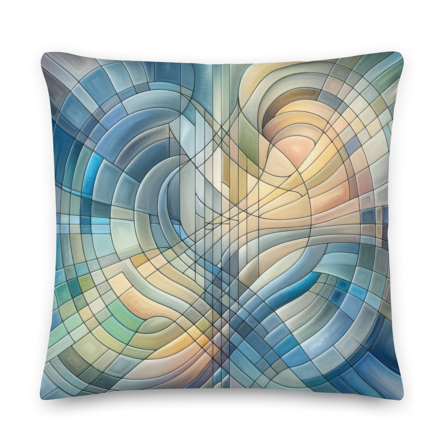 Abstract Art Pillow: Harmonious Continuum