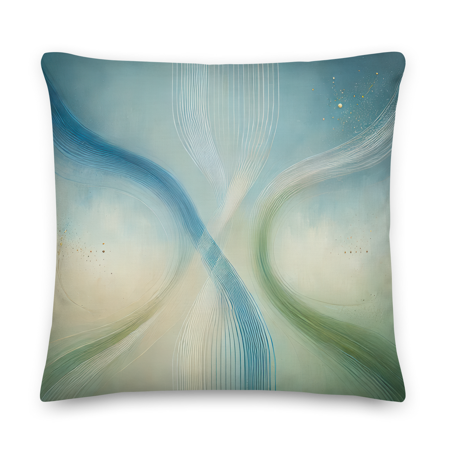 Abstract Art Pillow: Serene Equilibrium