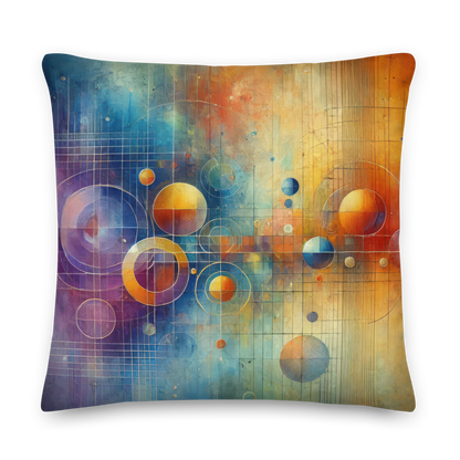 Abstract Art Pillow: Equilibrium Spectrum