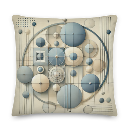 Abstract Art Pillow: Balanced Equilibrium