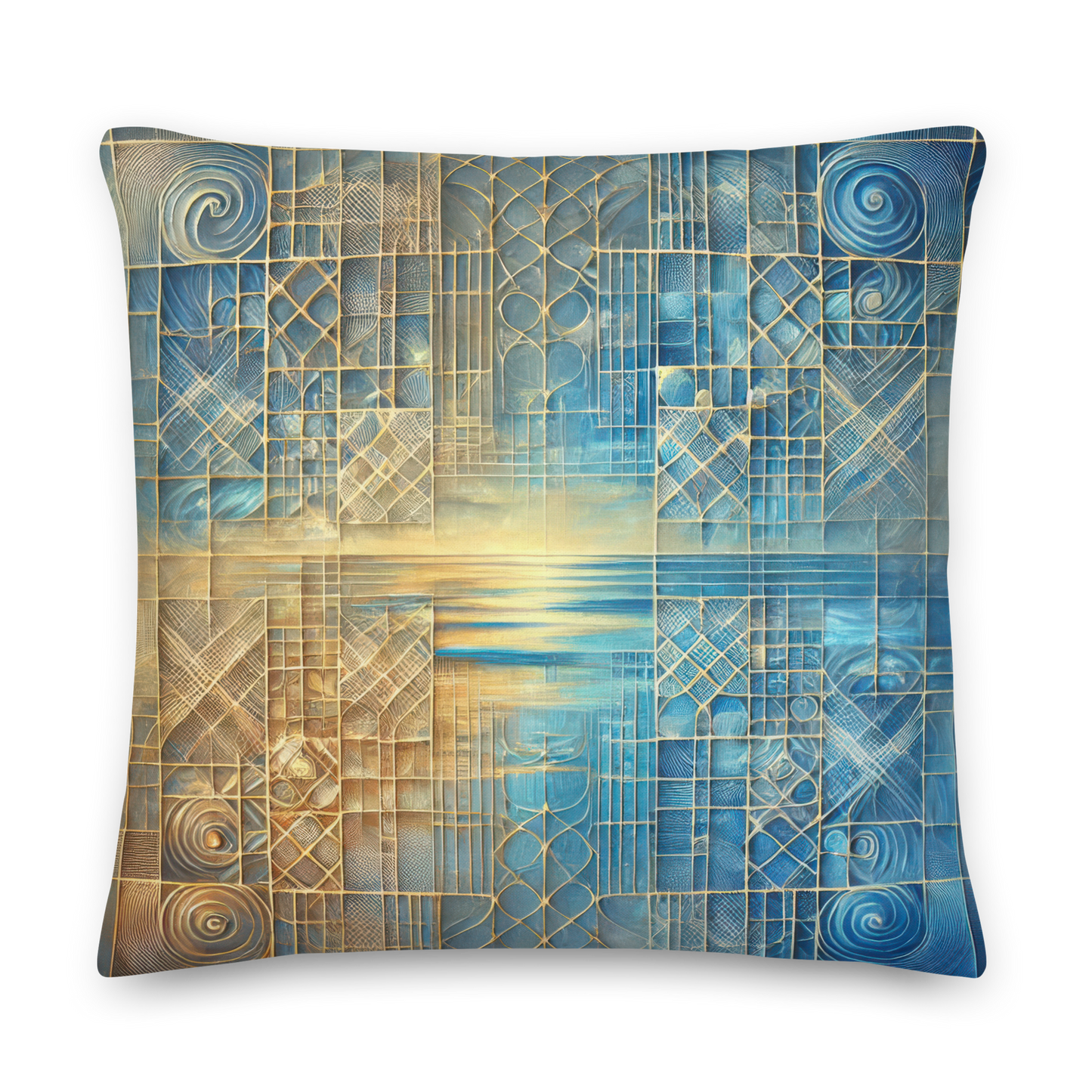 Abstract Art Pillow: Reflective Equilibrium