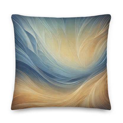 Abstract Art Pillow: Serene Balance