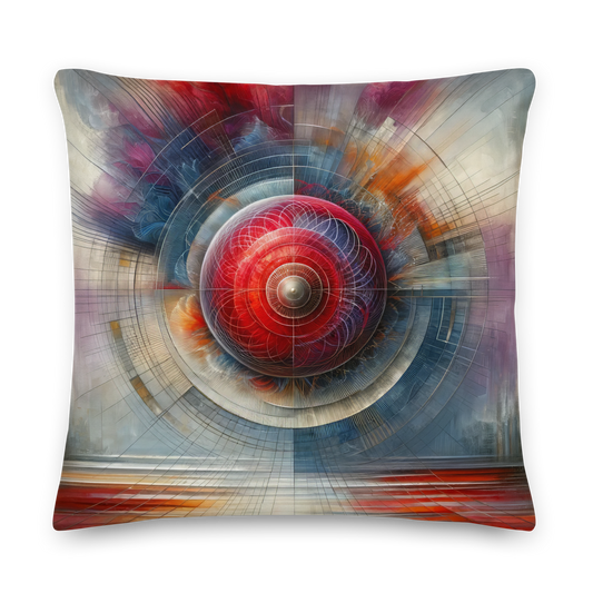 Abstract Art Pillow: Resolute Revelation