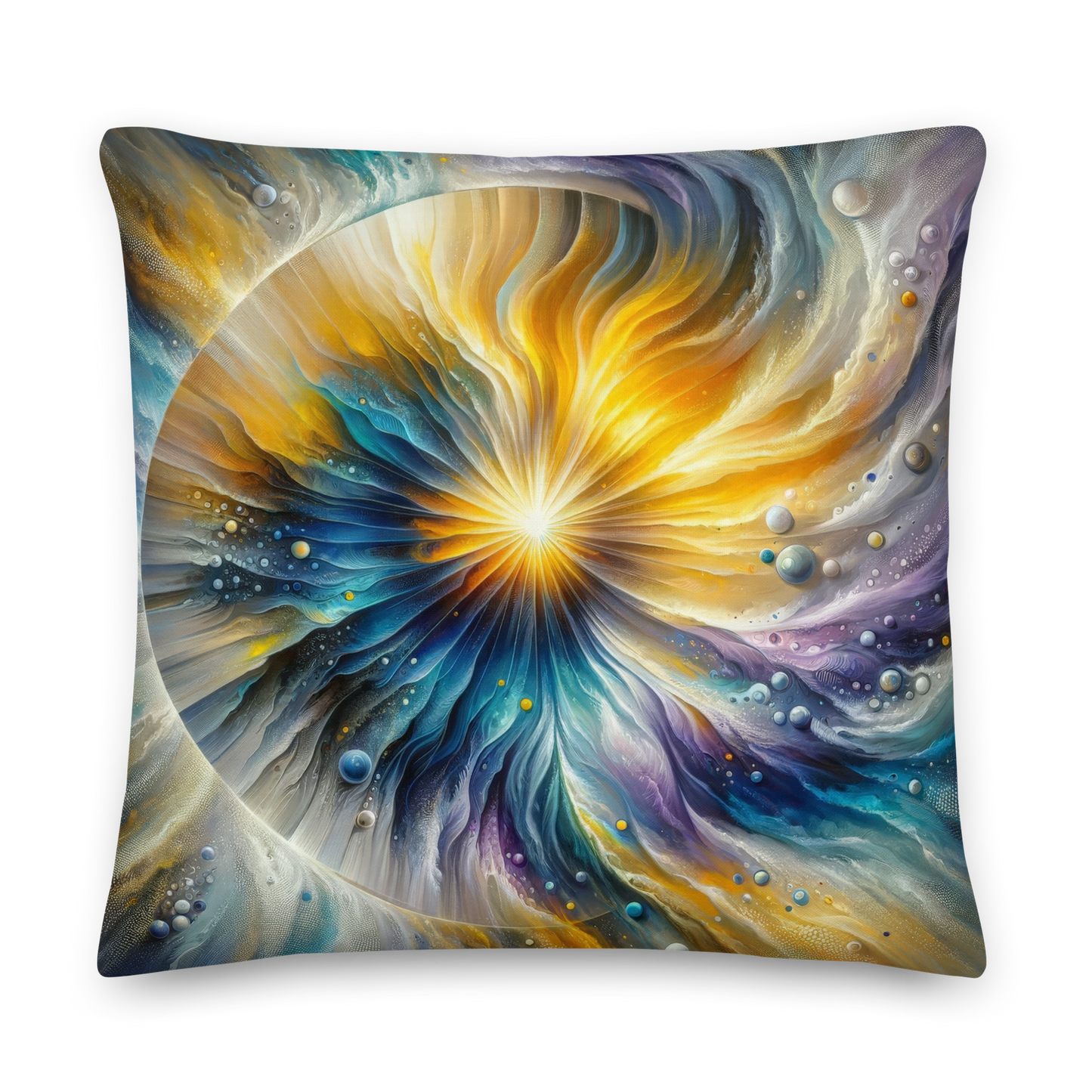 Abstract Art Pillow: Evolving Enlightenment