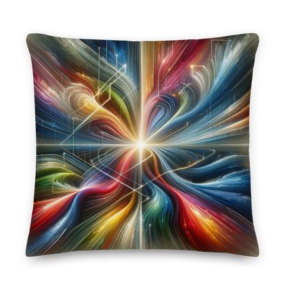 Abstract Art Pillow: Purposeful Nexus