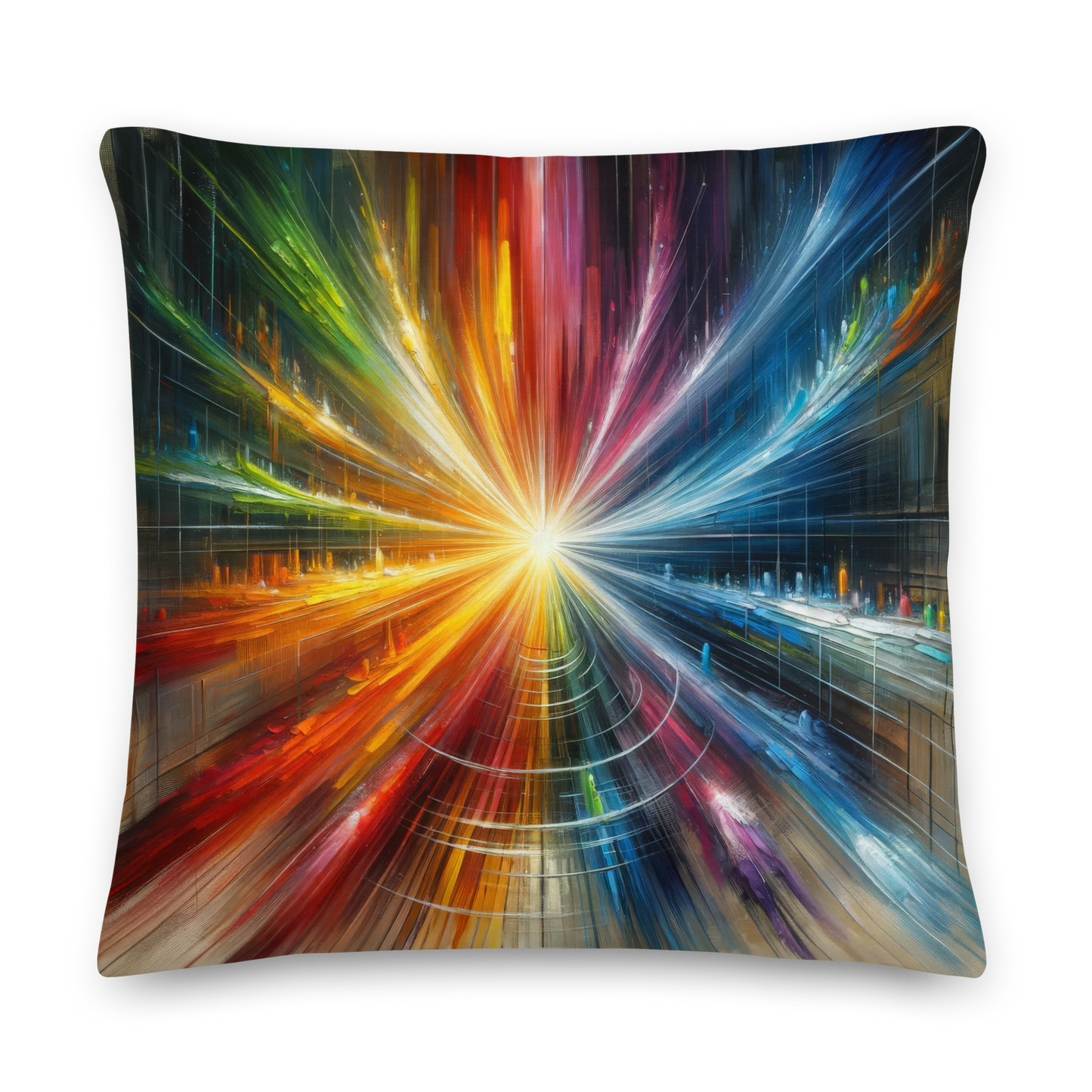 Abstract Art Pillow: Motivated Spectrum