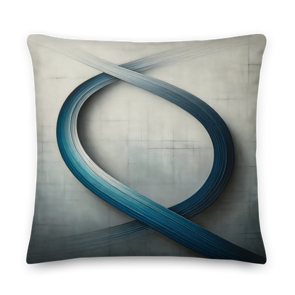 Abstract Art Pillow: Focused Flow