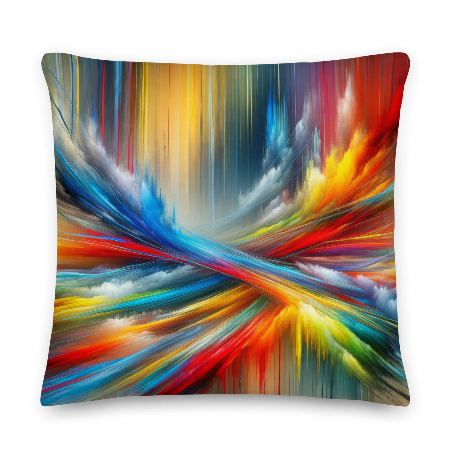 Abstract Art Pillow: Dynamic Pulse