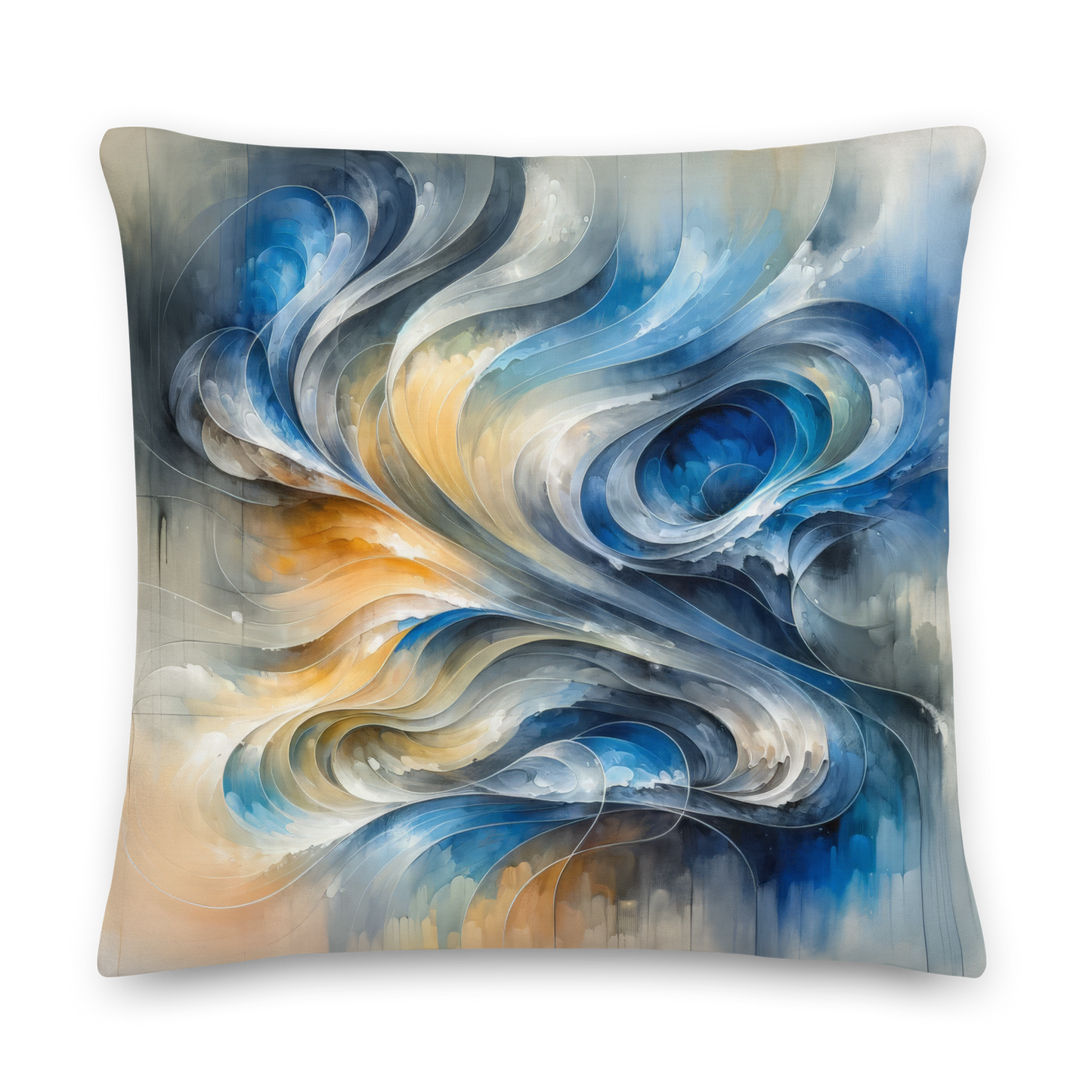 Abstract Art Pillow: Adaptive Flow