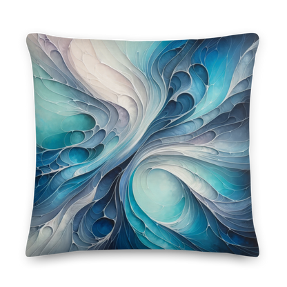 Abstract Art Pillow: Adaptive Currents