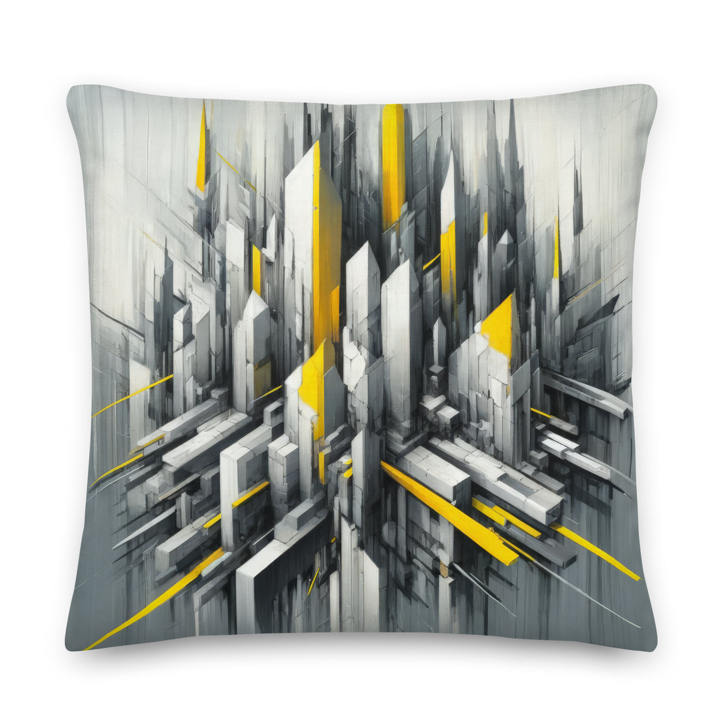 Abstract Art Pillow: Strategic Symphony