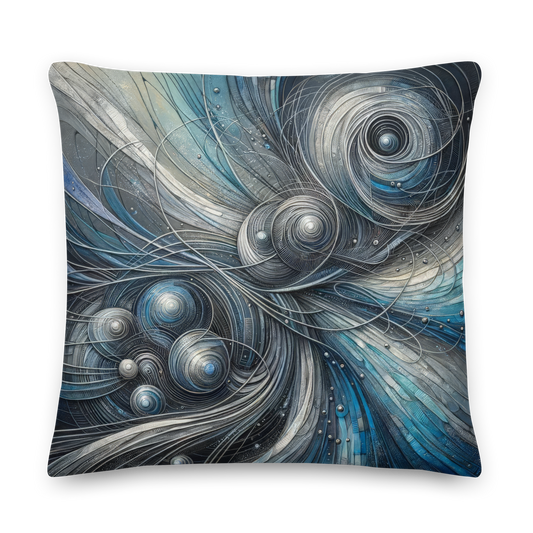 Abstract Art Pillow: Calculative Currents