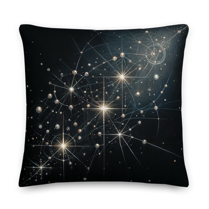 Abstract Art Pillow: Strategic Constellations