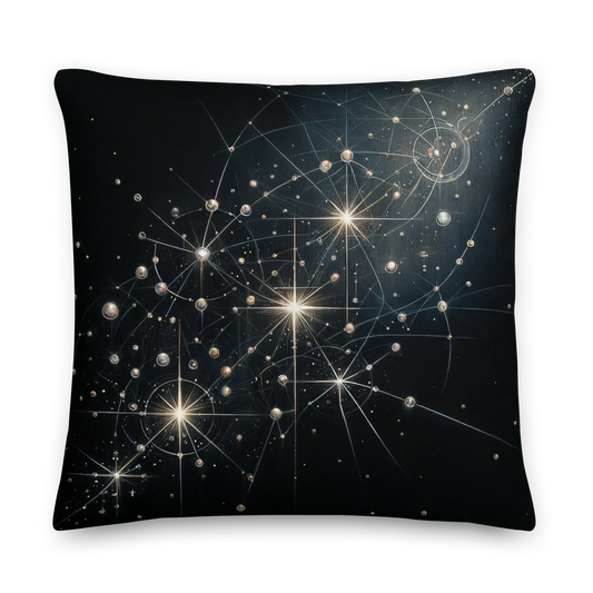 Abstract Art Pillow: Strategic Constellations