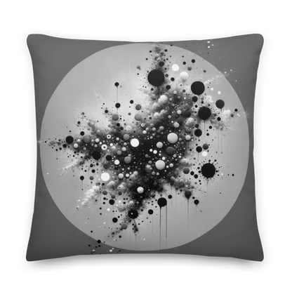 Abstract Art Pillow: Calculated Chaos