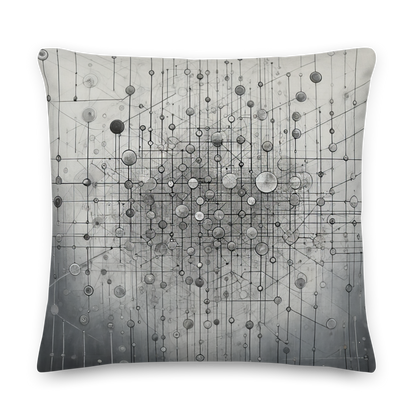 Abstract Art Pillow: Precision Network