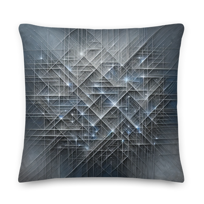 Abstract Art Pillow: Strategic Weave