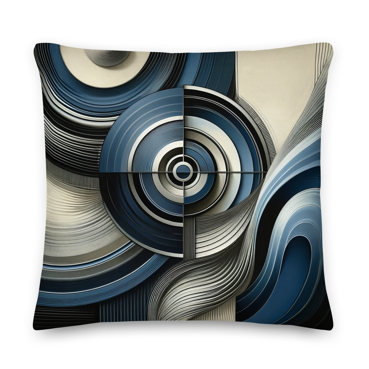 Abstract Art Pillow: Calculated Resonance