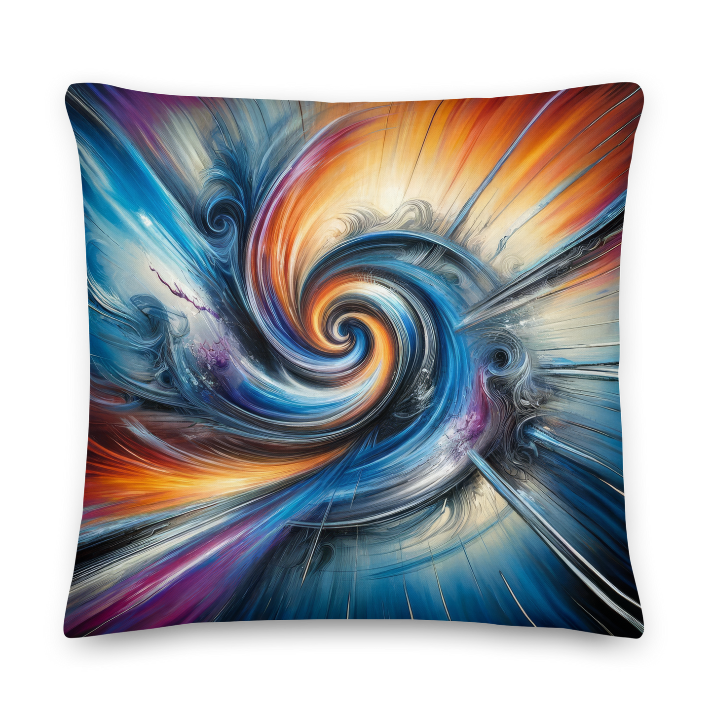 Abstract Art Pillow: Visionary Pulse