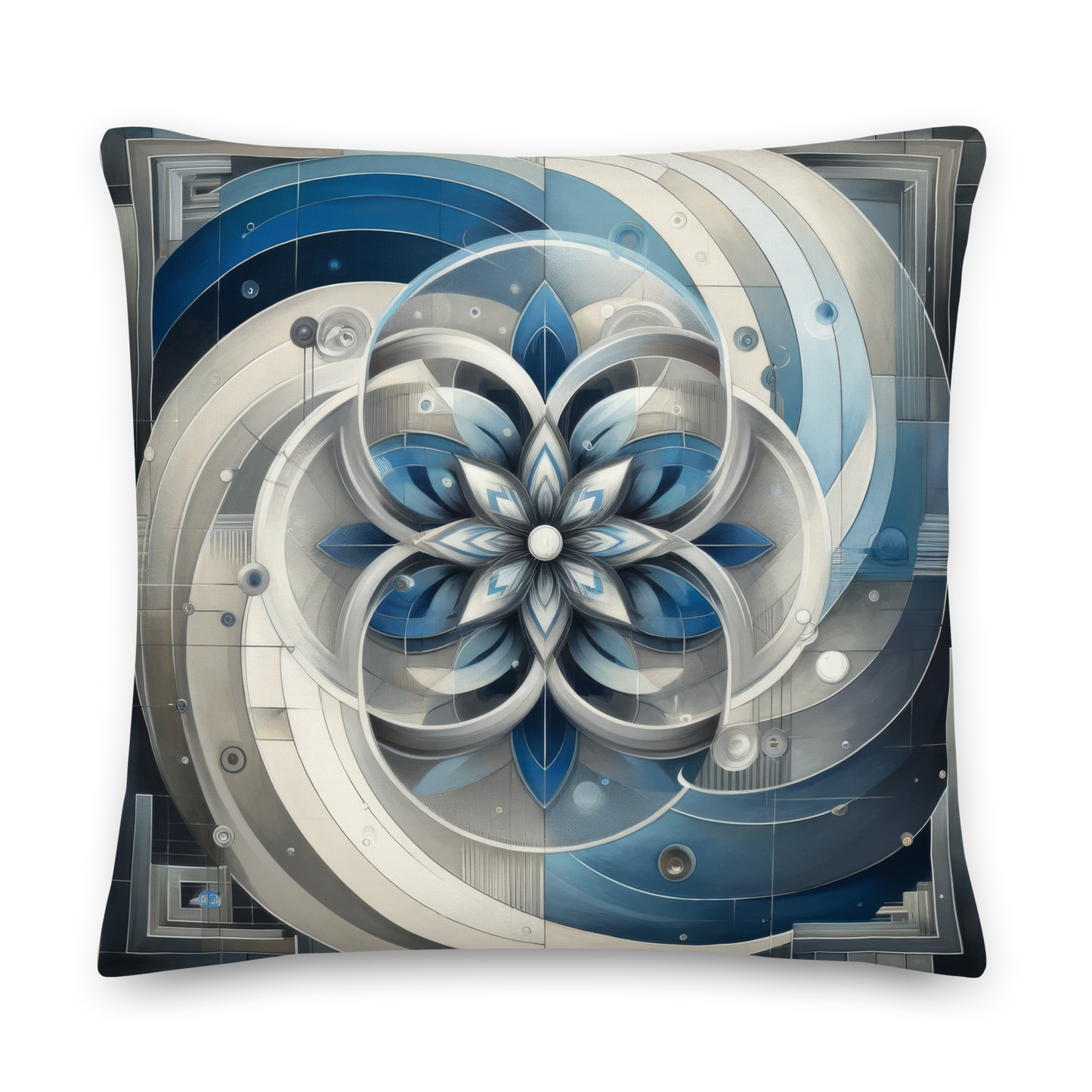 Abstract Art Pillow: Balanced Focus