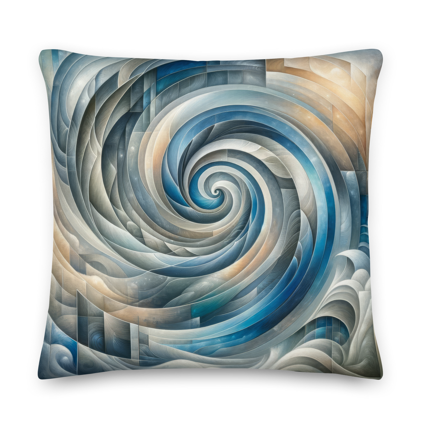 Abstract Art Pillow: Equilibrium Nexus