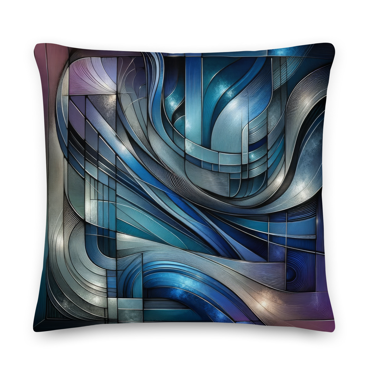 Abstract Art Pillow: Advanced Elegance