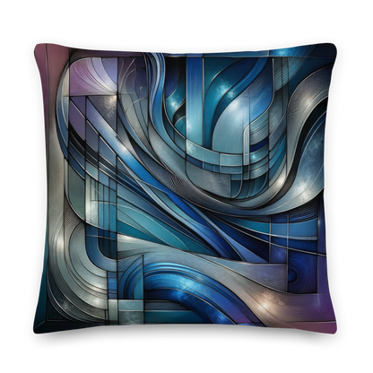 Abstract Art Pillow: Advanced Elegance