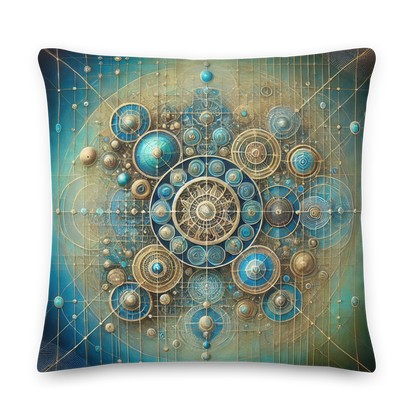 Abstract Art Pillow: Harmony in Focus