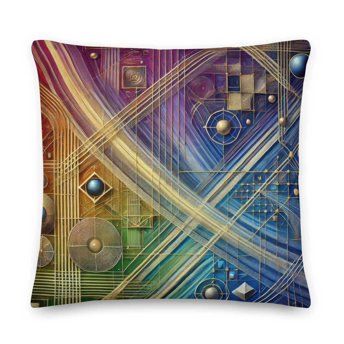 Abstract Art Pillow: Purposeful Interlace