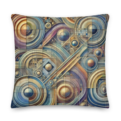 Abstract Art Pillow: Unified Rhythm