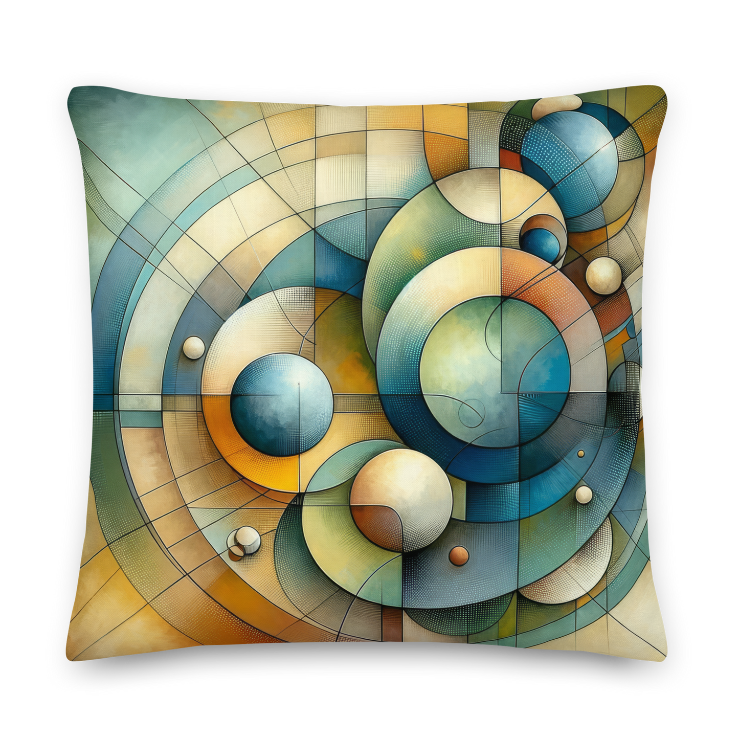 Abstract Art Pillow: Equilibrium Canvas